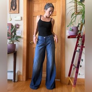 JBRAND Wide-Leg Flare Jeans